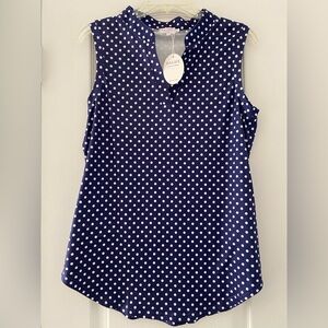 Halife Women's Sleeveless V-Neck Blouse Size M